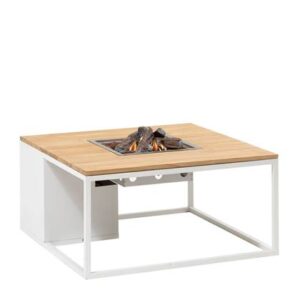 Cosiloft 100 white/teak vierkant