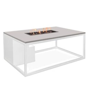 Cosiloft vuurtafel 120 x 80 cm. – white – grey