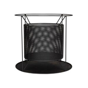 La Hacienda Kora Vuurkorf – L 44 x B 44 x H 40 cm – Staal – Zwart