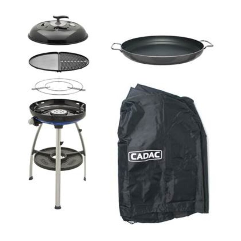 Cadac Carri Chef 50 BBQ + Hoes + Paella pan Primal BBQ